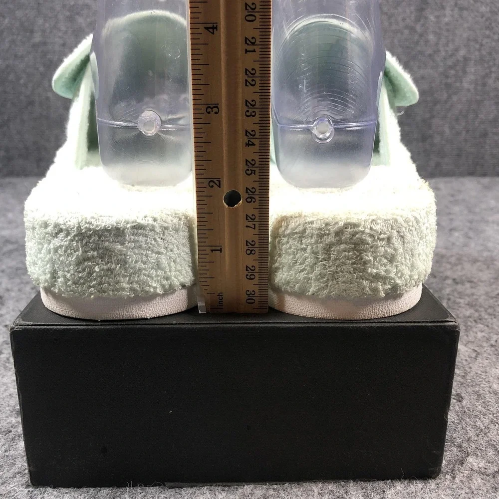 Hunter Shoes Womens Size 10 Mint‎ Green Terry Cloth Slides Sandals Pool Platform